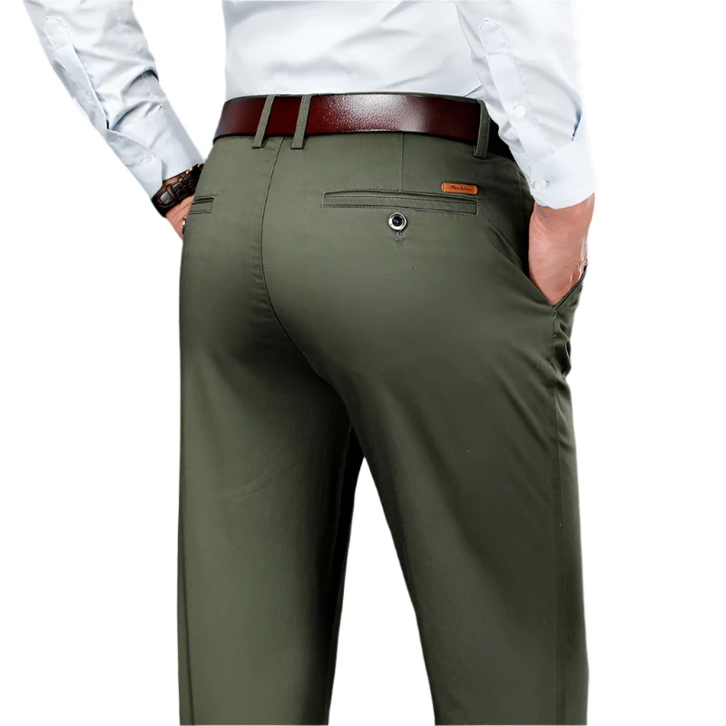 Pantalon chino vert pour costume de travail