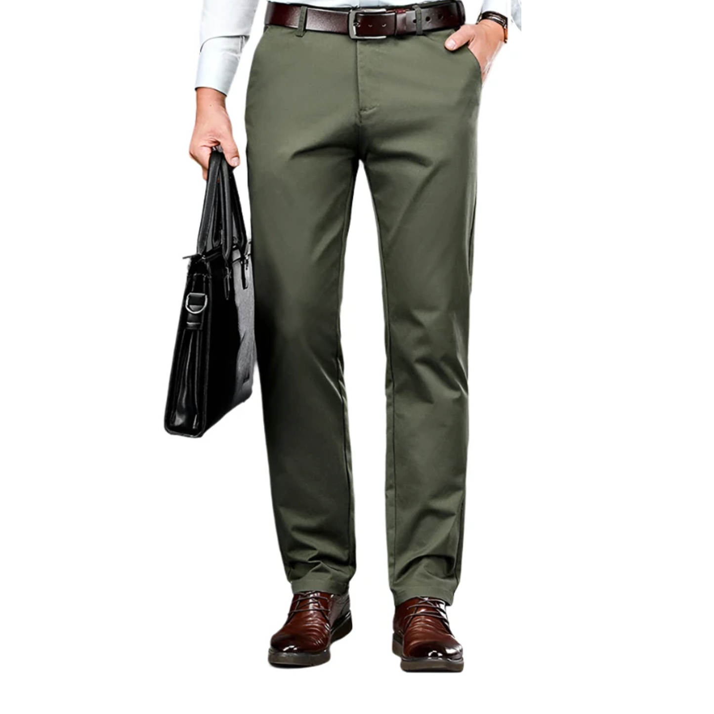 Pantalon chino vert pour costume de travail