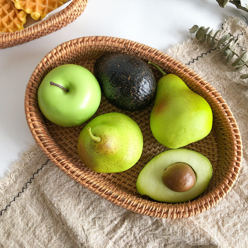 Household Small Steamed Buns Snack Rattan Handmade Bread Basket