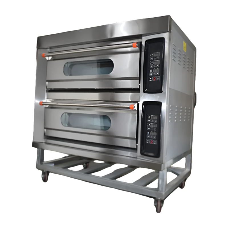 Two Layer Wheeled Electric Oven