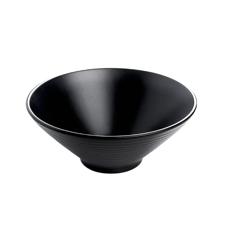 Black Melamine Ramen Bowl